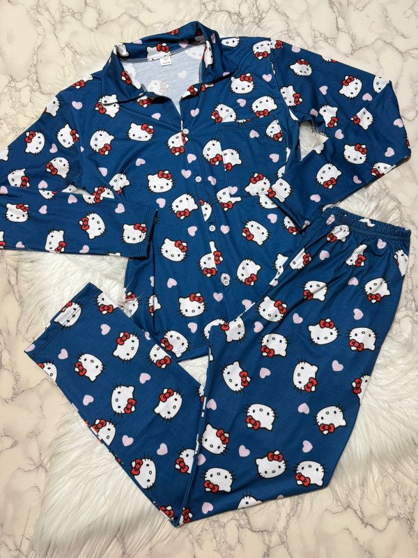Producto - Camisero lycra manga larga - Stitch Azul