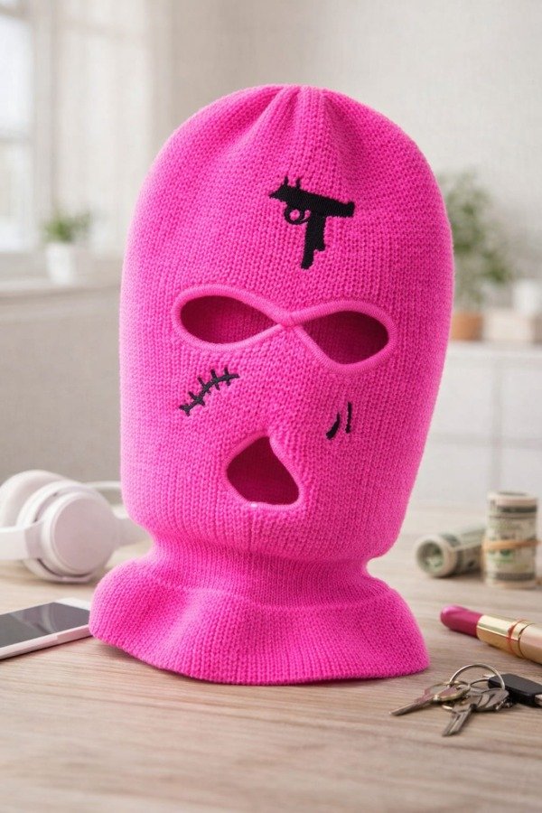 Producto - Pasamontañas Bordados 3 Balaclava Fucsia