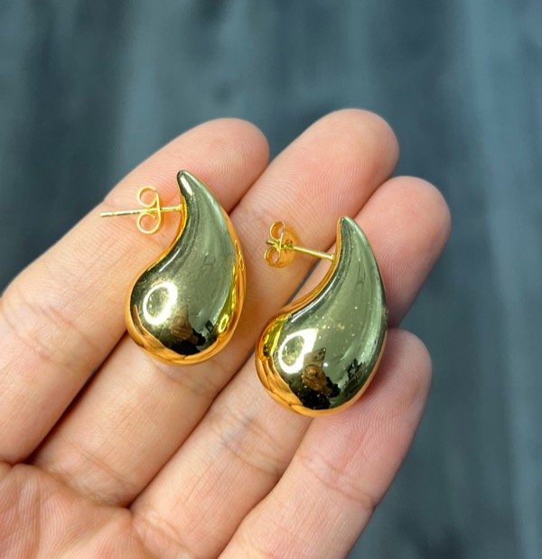 Producto - AD aros pasantes inflados gota