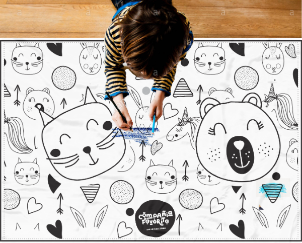 Producto - Lonita para pintar "Amigos felices"