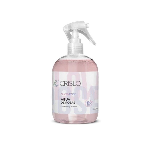Producto - Agua de rosas- Tónico facial Glow Rose x 300ml