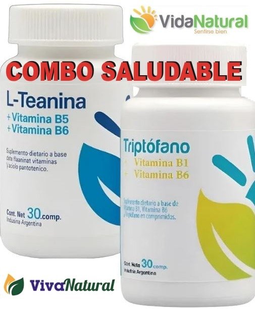 Producto - COMBO SALUDABLE TEANINA Y TRIPTÓFANO Sueño Relajación Concentración Estrés