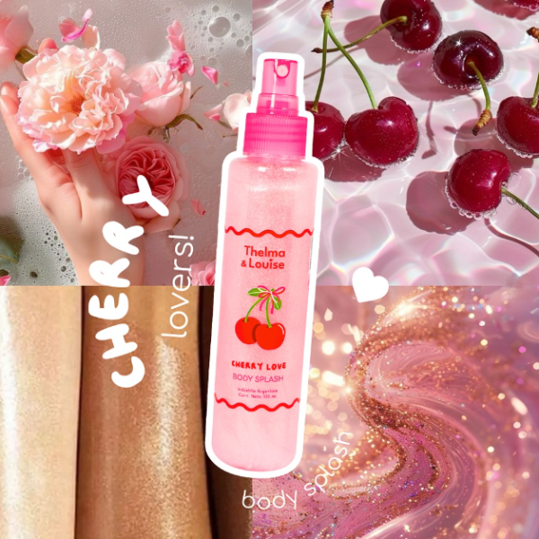 Producto - Body splash GLOWY "Cherry Love" - Thelma y Louise