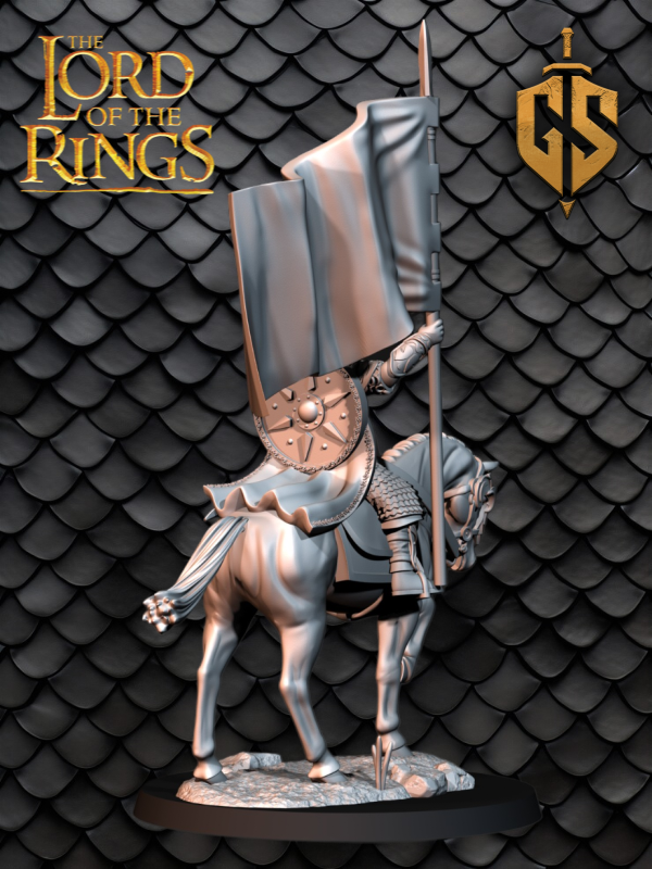 Producto - Portaestandarte Guardia Real montado - Rohan - El Señor de los Anillos - 2