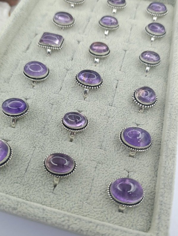 Producto - Anillo de Baño de Plata en Amatista - 5