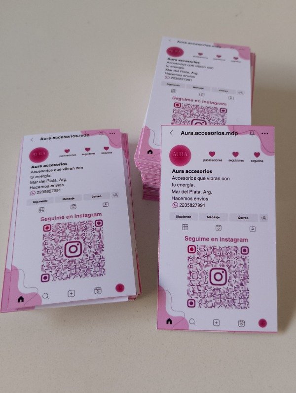 Producto - Tarjetitas instagram