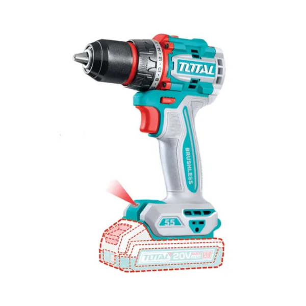 Producto - Taladro 20V BL 2000rpm 55Nm TOTAL