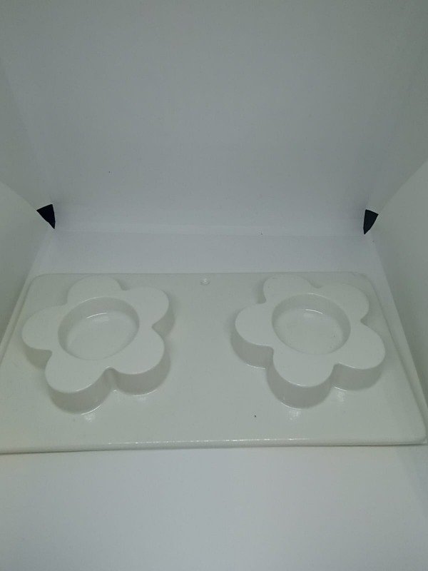 Producto - Molde porta vela flor x 2