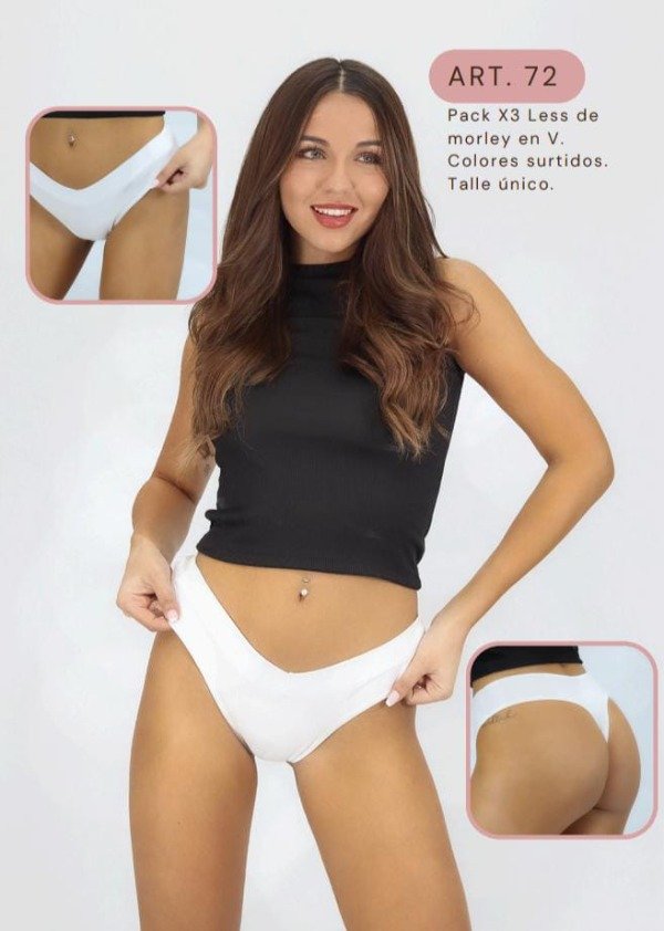 Producto - Pack x3 Colaless de Morley en V. (Vella72)