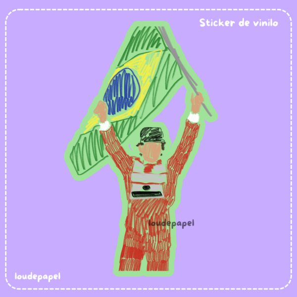 Producto - Ayrton Senna - Sticker de vinilo
