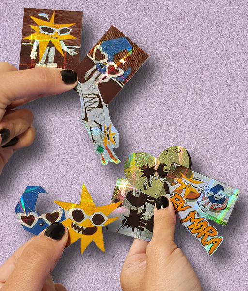 Producto - STICKERS HOLOGRÁFICOS - MORA - SET ESTRELLA