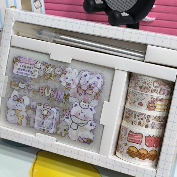 Producto - Washi tape - Laminas de stickers - Bisturí Craft Ositos