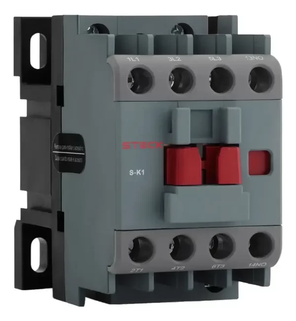 Producto - Contactor Tripolar 3x9A Bobina 220V 1na CA SK1 - Steck