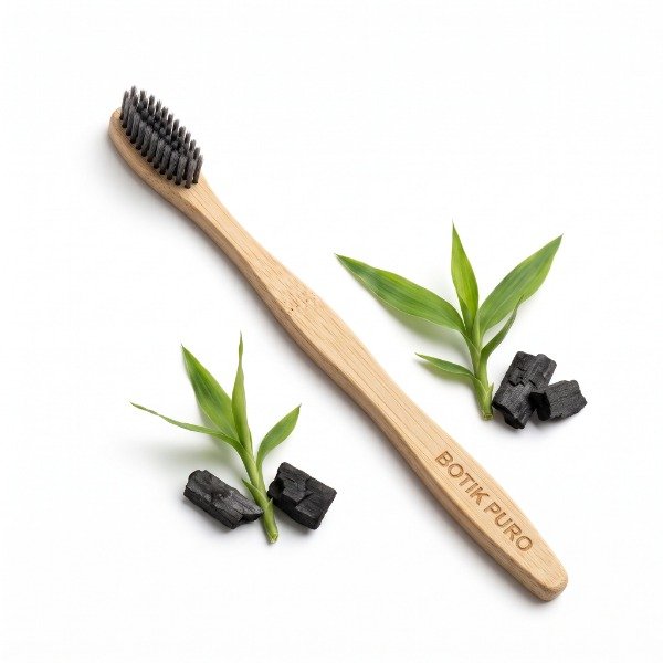 Producto - Cepillo De Dientes Bambu Cerdas Carbon Activado Ecofriendly Botik Puro