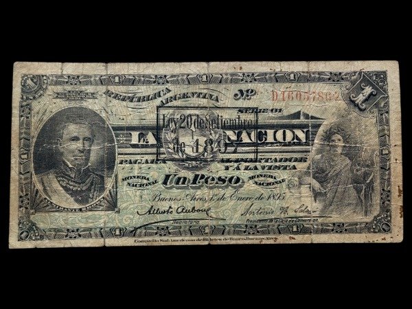 Producto - Argentina (1905) 1 Peso - Aubone / Salas