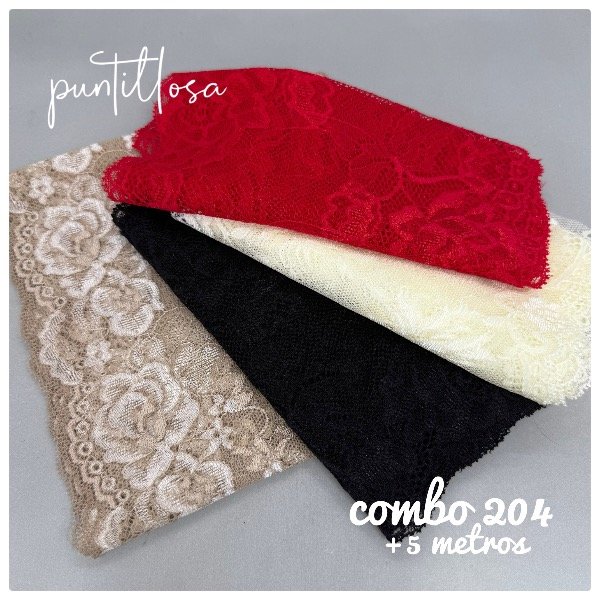 Producto - Combo 204- Puntillas Surtidas +5 metros