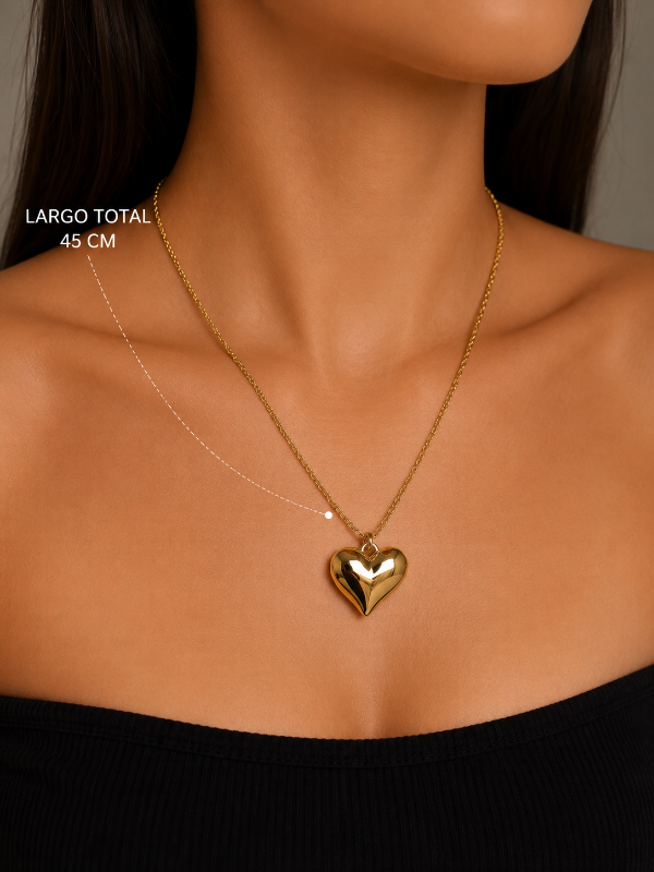 Producto - Cadena corazon dorado 2
