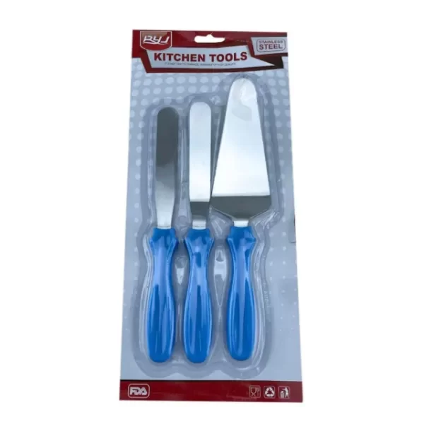 Producto - SET ESPATULAS X 3 ACERO c/levanta torta