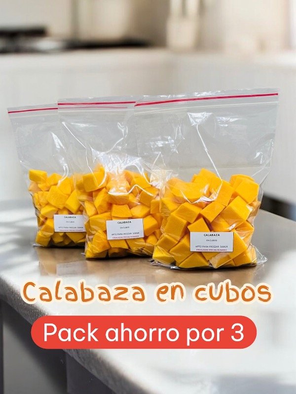 Producto - PACK CALABAZA EN CUBOS X 3 unidades