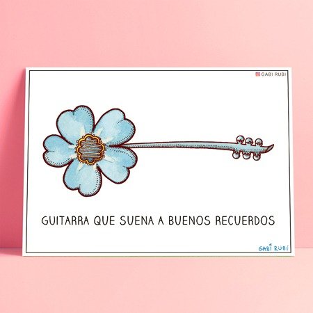 Producto - STICKER 54: GUITARRA QUE SUENA A BUENOS RECUERDOS
