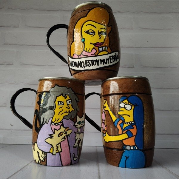 Producto - Chopp Mujeres Simpsons (Marge, Ebria o Loca de los gatos)