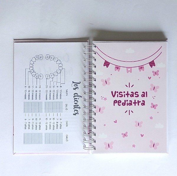 Producto - Cuaderno Pediatrico Moñito Mariposas - 4