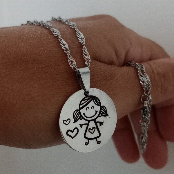 Producto - Collar chapita nena