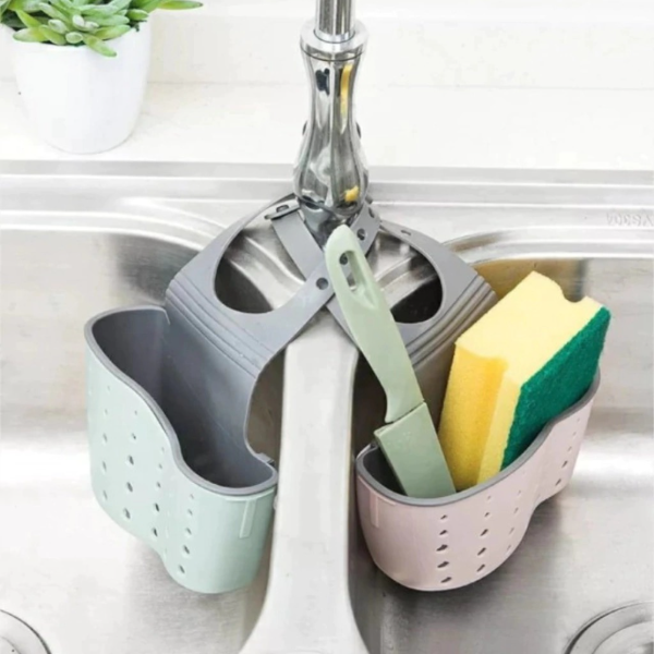Producto - Organizador colgante bacha escurridor de esponja simple