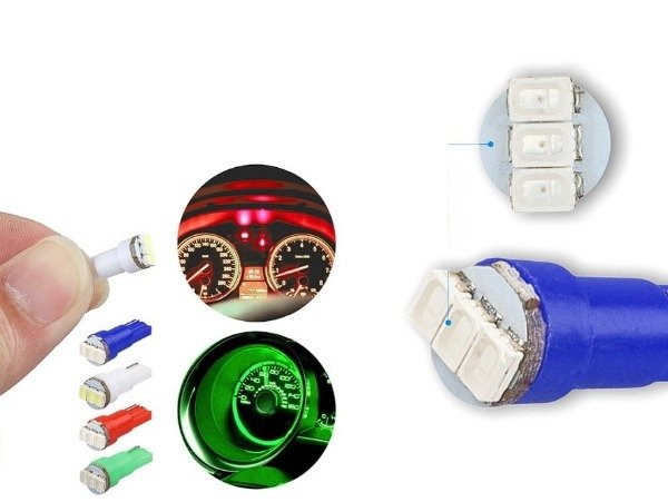 Producto - LÁMPARA T5 3 SMD TABLERO VARIOS COLORES