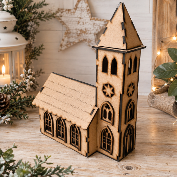 Producto - Capilla Iglesia  3d  25 cm alto - 0
