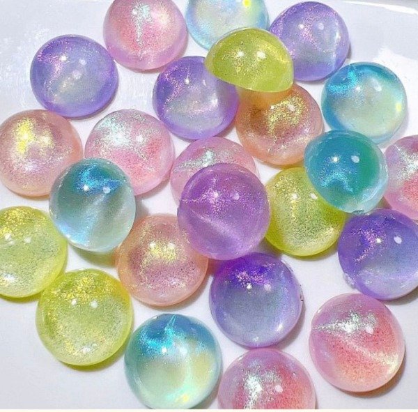 Producto - CHARMS GEMA (MEDIAS ESFERAS) GLITTERS C/U