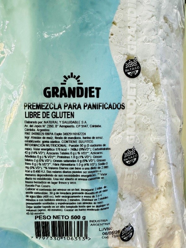 Producto - PREMEZCLA GRANDIET