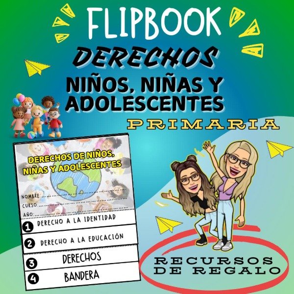 Producto - FLIPBOOK. DERECHOS DE NIÑOS NIÑAS Y ADOLESCENTES. PRIMARIA