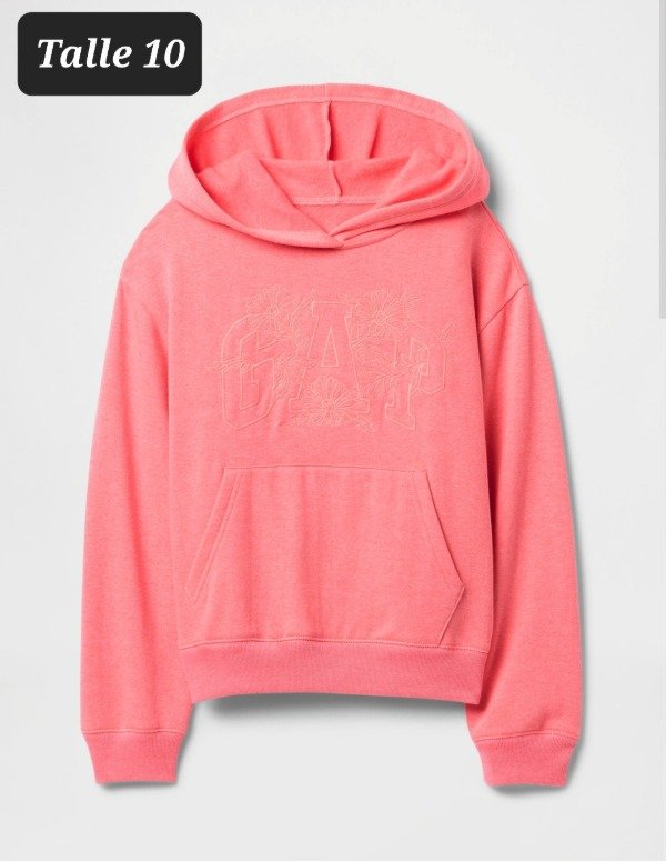 Buzo con friza gap talle 10 coral — imagen 2