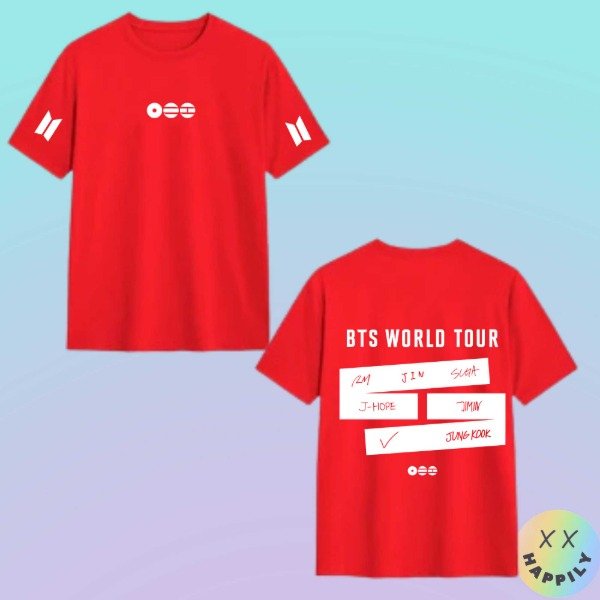 Remera BTS doble estampa