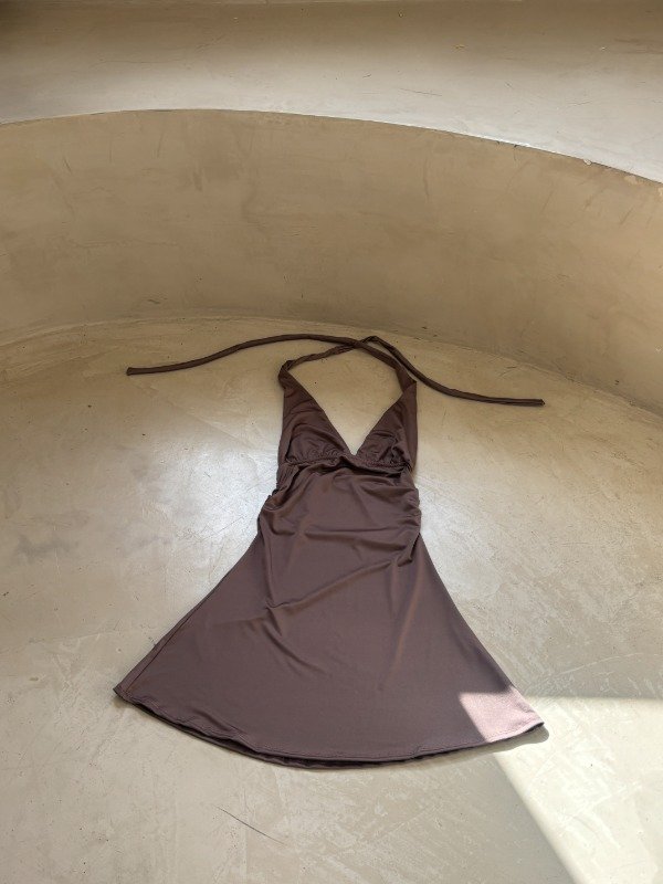 Producto - VESTIDO FRUNCE CUELLO PARA ATAR