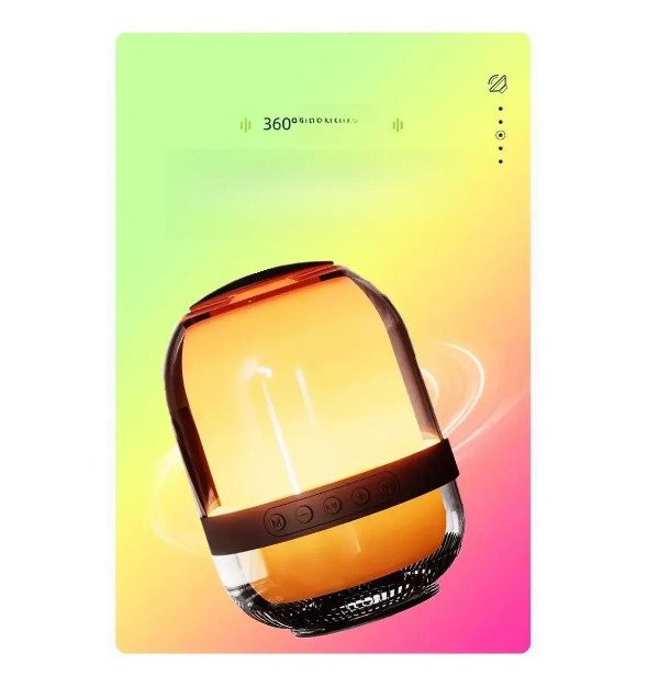 Producto - Parlante Portatil Burbuja LP-M9 LED RGB Sonido y Luz 360 grados - 4