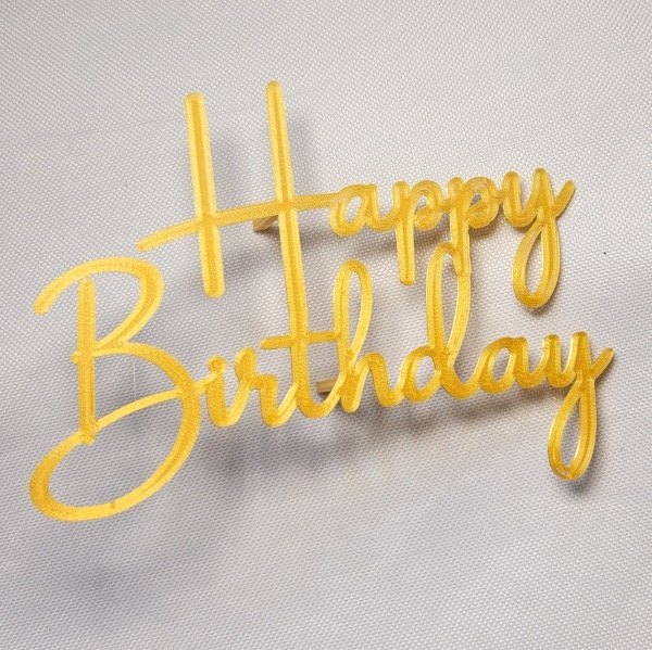Producto - Cake topper frontal HAPPY BIRTHDAY