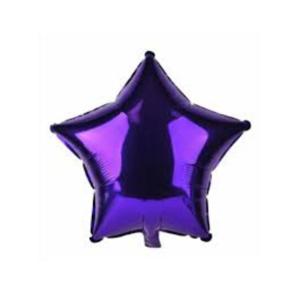 Producto - Globo estrella 10" (25cm) color violeta x10un