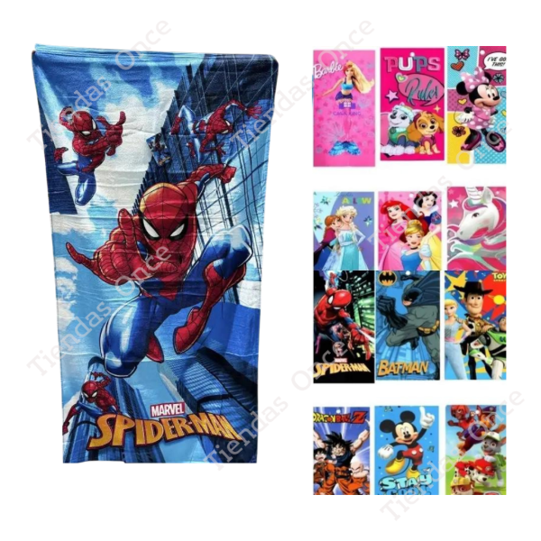 Producto - Toallon infantil de microfibra - Por 6 unidades