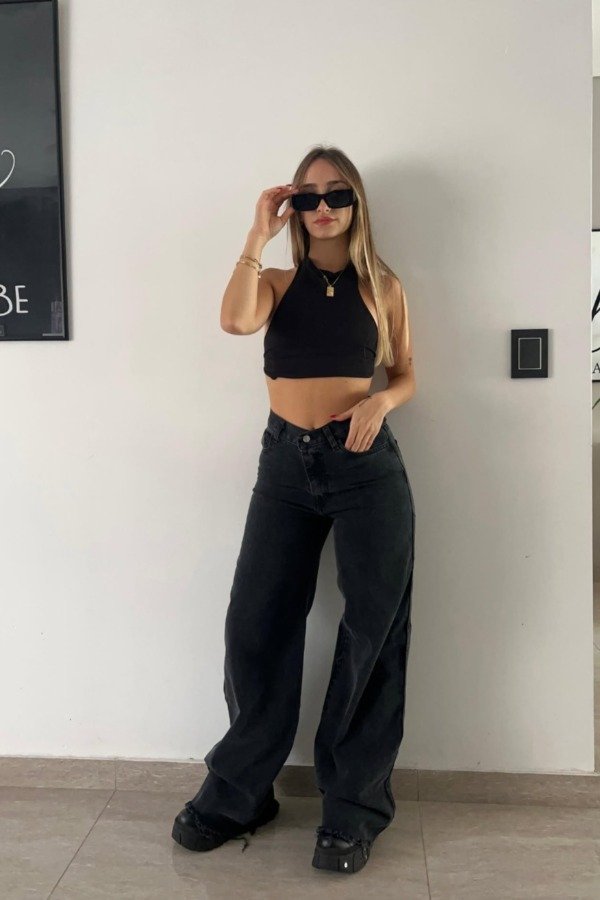 Producto - Wide leg gris intenso
