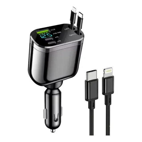 Producto - CARGADOR PARA AUTO 5 EN 1 CLD