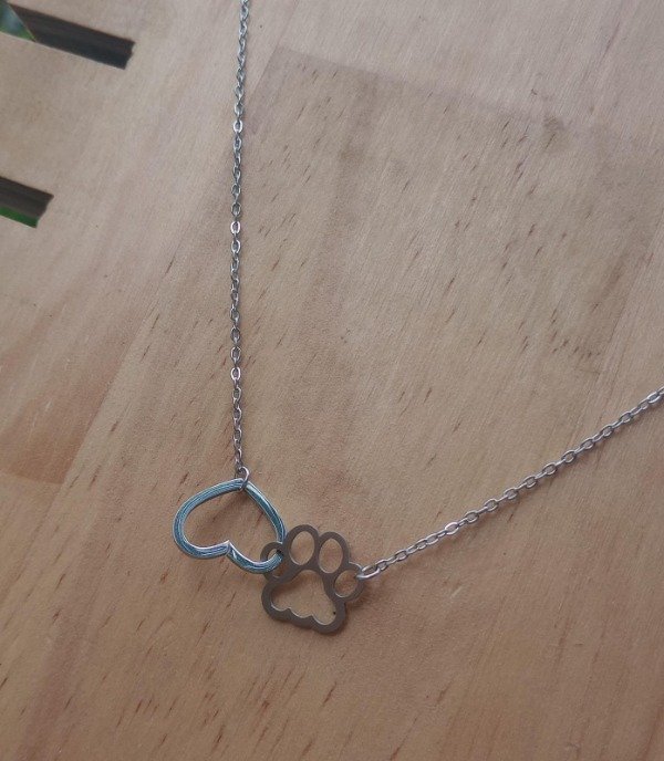Producto - Collar con Corazón y Huellita - 1