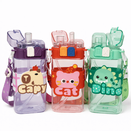 Producto - Botella plastica doble pico con correa 500ml