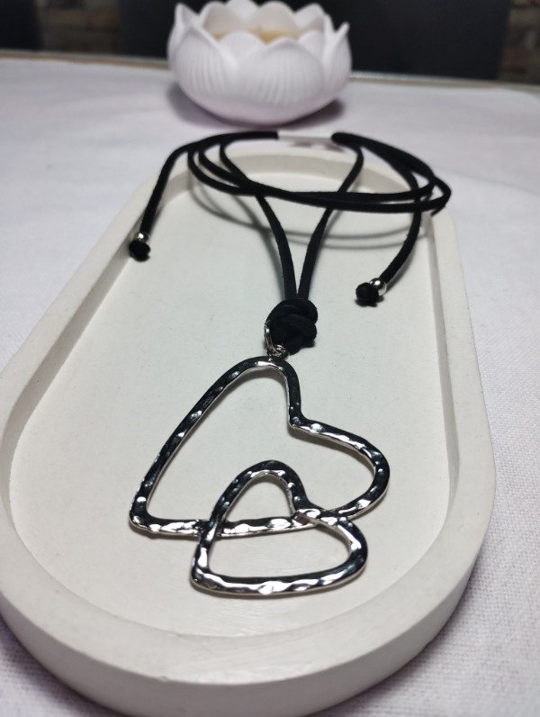 Producto - Choker doble corazón