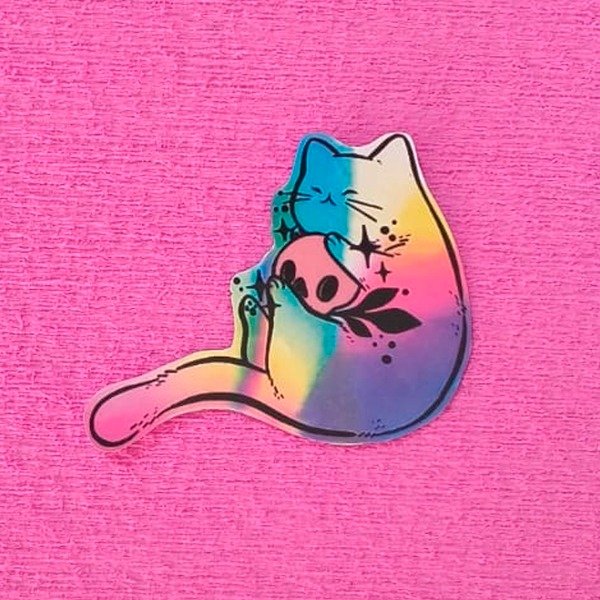 Producto - Calco Gato Tornasol [Full Color]
