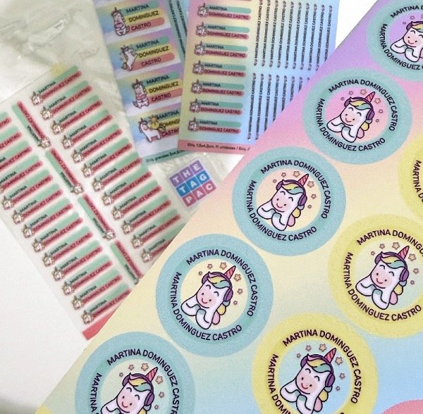 Producto - Etiquetas unicornio