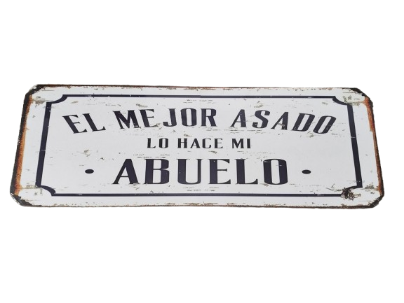 Producto - Cuadro El mejor asado lo hace mi Abuelo