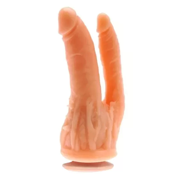 Producto - Dildo Consolador Doble Hot Ventosa piel - 1