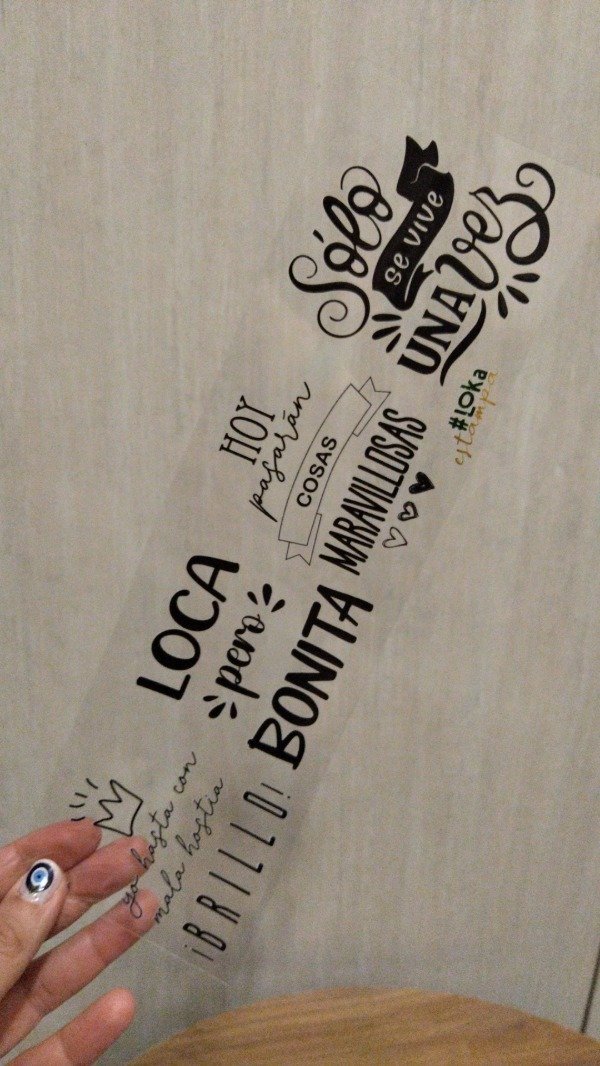 Producto - UV Tiras 8x28cm Frases #2